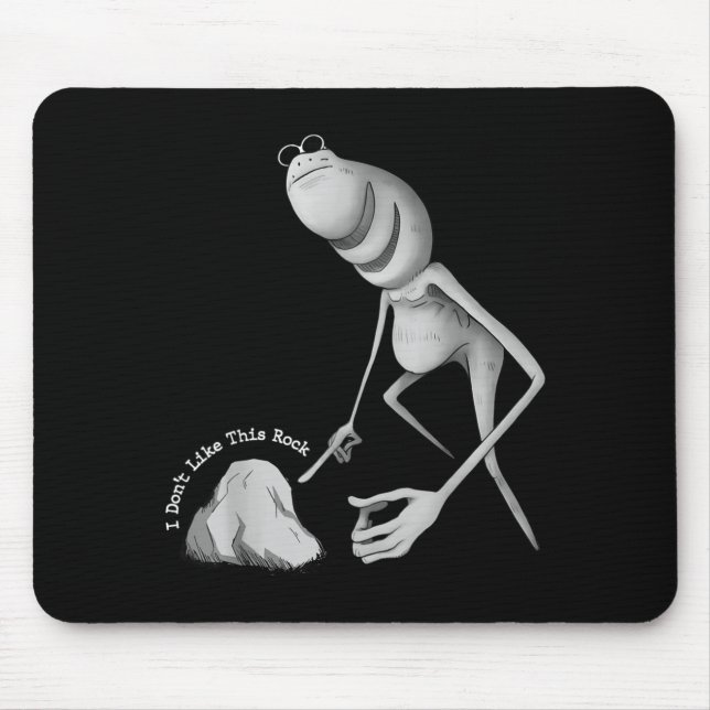 I Don't Like This Rock Funny Marcus The Worm Meme  Mouse Pad (Front)