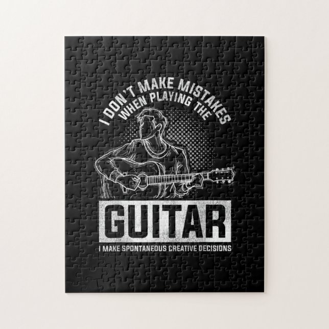 I Don't Make Mistakes When Playing The Guitar Jigsaw Puzzle (Vertical)