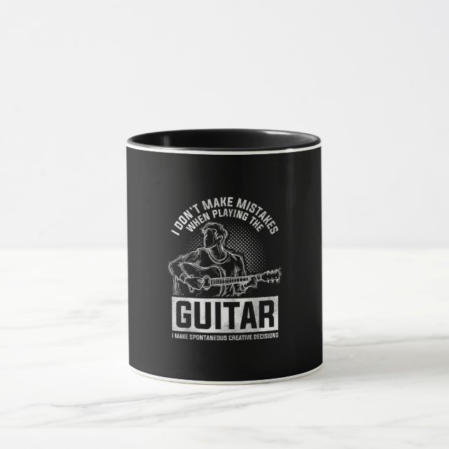 I Don't Make Mistakes When Playing The Guitar Mug (Center)