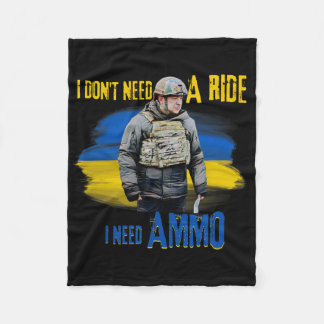 I Don't Need A Ride2  Fleece Blanket