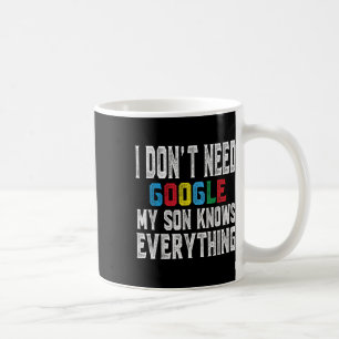 I Dont Need Google, My Son Knows Everything Lovers Coffee Mug