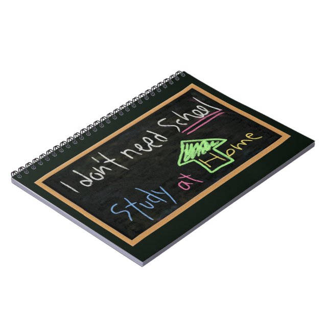 I don't need school / Study at home Notebook (Left Side)