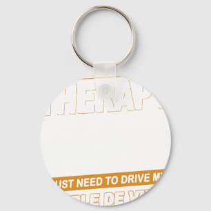 I DON'T NEED THERAPY Cadillac Coupe De Ville 2 Key Ring