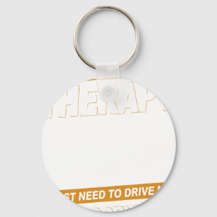 I DON'T NEED THERAPY chev corvette Key Ring