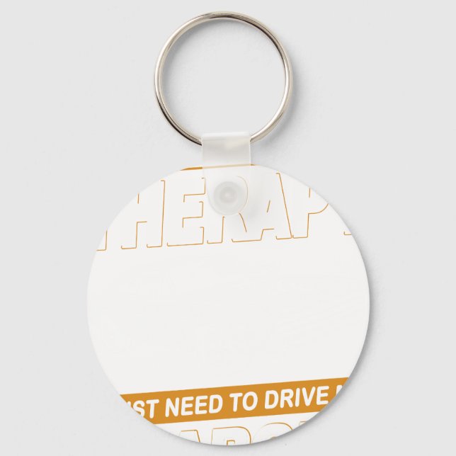I DON'T NEED THERAPY Dodge Charger 1970 Key Ring (Front)