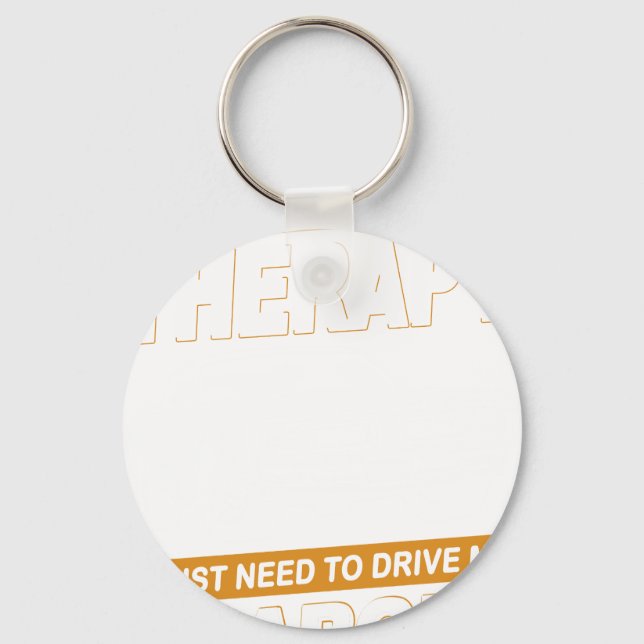 I DON'T NEED THERAPY Dodge Charger 1971 Key Ring (Front)
