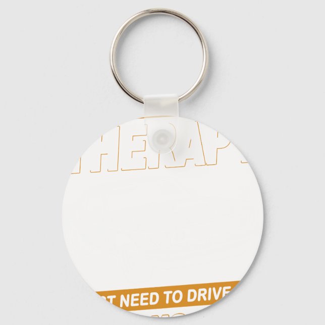 I DON'T NEED THERAPY Ford Mustang 1969 Boss Key Ring (Front)