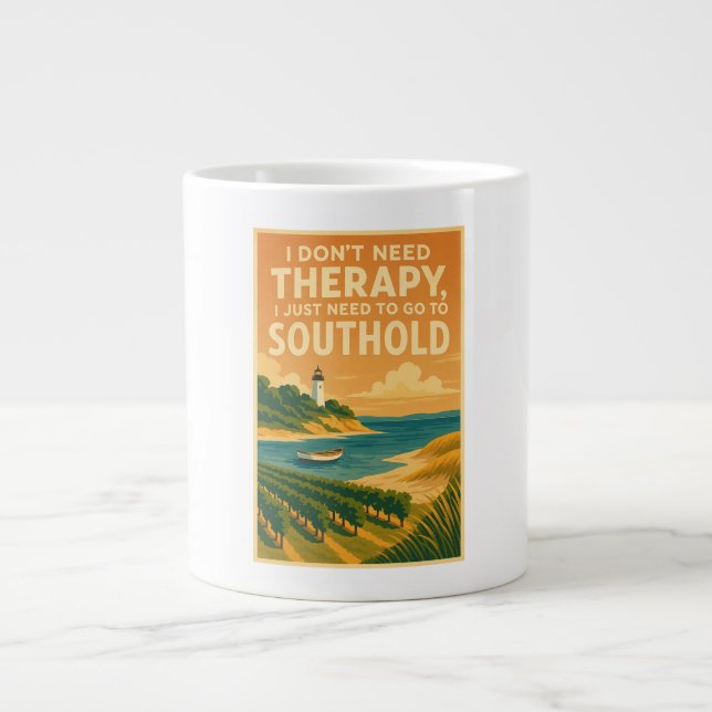 I don't need therapy, I just need Southold Large Coffee Mug (Front)