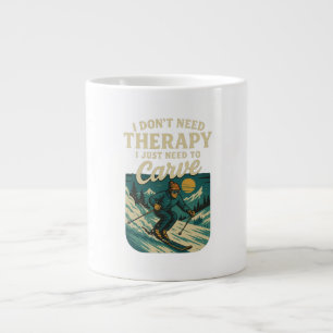 I don't need therapy, I just need to carve Large Coffee Mug