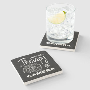 I Don't Need Therapy Photography Stone Coaster