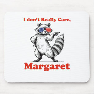 I Dont Really Care Minimalist 1 Mouse Pad