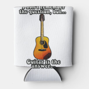 I don't remember the question. funny guitar quote can cooler