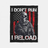 I Don't Run I Reload, Us Flag For A Patriotic Gun