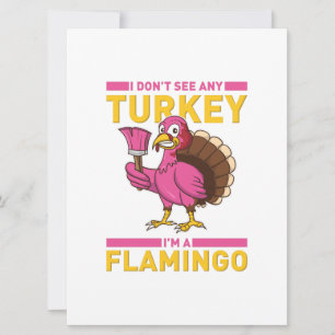 I Don't Sea Any Turkey I'm A Flamingo Thanksgiving Save The Date