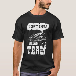 I Dont Snore I Dream Im A Train Vintage Sunset  1 T-Shirt