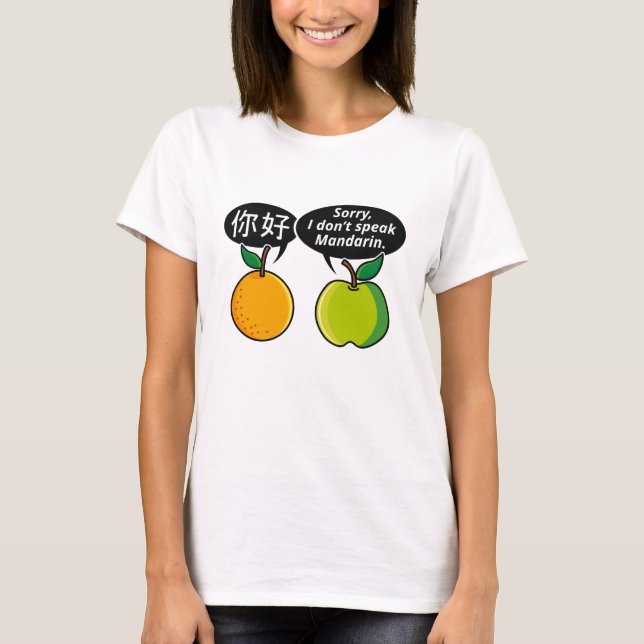 I Don't Speak Mandarin T-Shirt (Front)