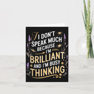 I dont speak much autism awareness card