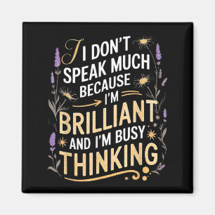I dont speak much autism awareness magnet
