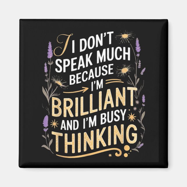 I dont speak much autism awareness  magnet (Front)