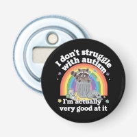 I Dont Struggle With Autism Autistic Funny Racoon