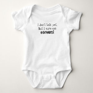 I don't talk yet Infant Baby Bodysuit