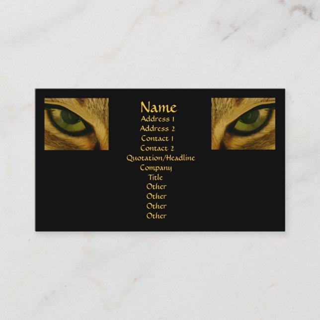 I Don't Think So v2 business card (Front)
