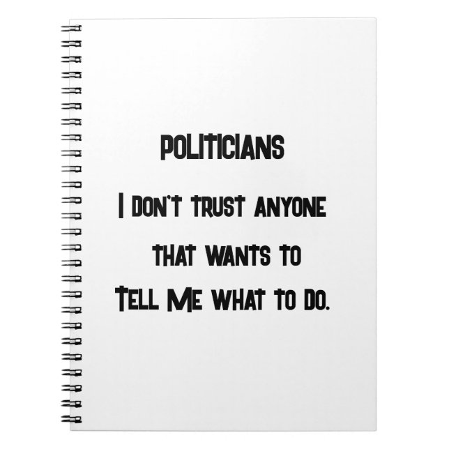 I Don't Trust Notebook (Front)