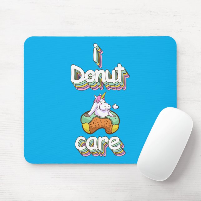 I Donut Care Mouse Pad (With Mouse)