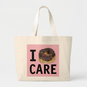 I DONUT CARE TOTE purse bag