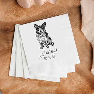 I Doo Too Dog Custom Cocktail Napkin Pet Napkin