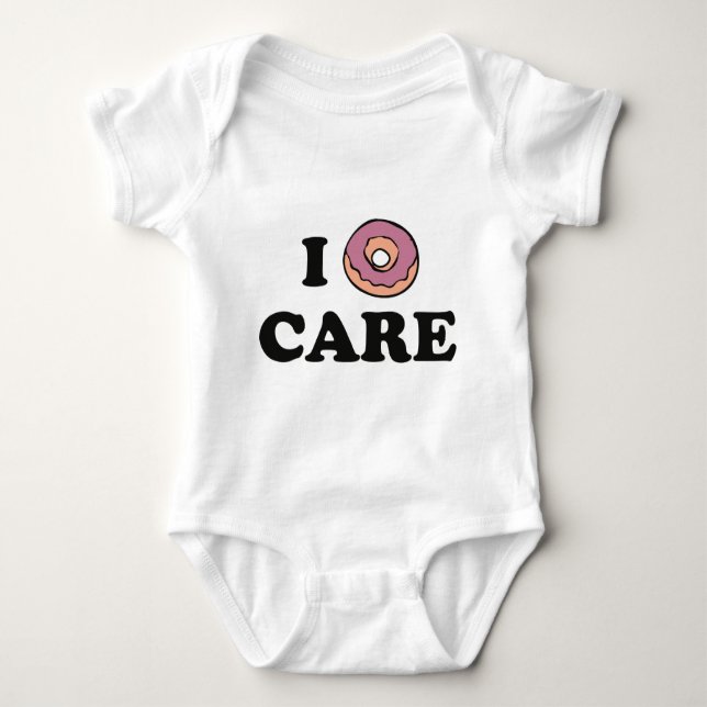 I Doughnut Care Baby Bodysuit (Front)