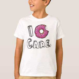I Doughnut Care Bitten Pink Doughnut T-Shirt