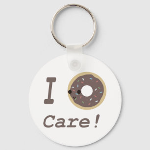 I Doughnut Care! chocolate Key Ring