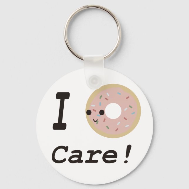 I doughnut care! key ring (Front)