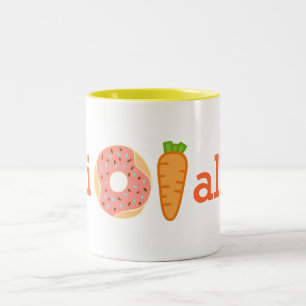 I doughnut carrot all funny cup