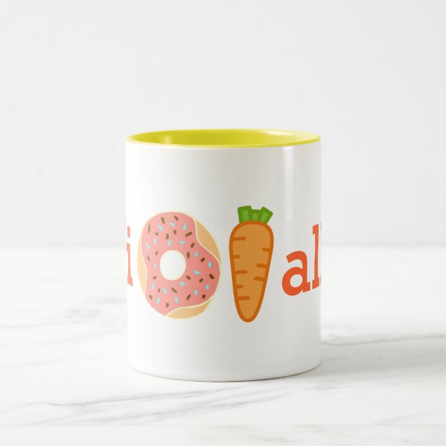 I doughnut carrot all funny cup (Center)