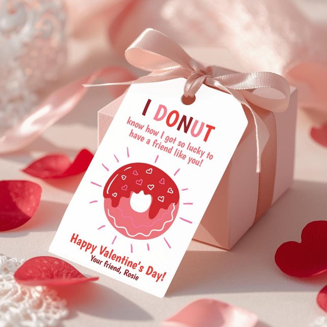 I Doughnut Know How Lucky Valentine Gift Tag (Creator Uploaded)