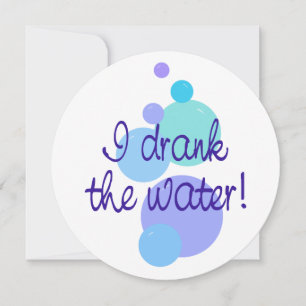 I Drank the Water Announcement