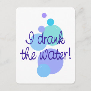 I Drank the Water Pregnancy Announcement