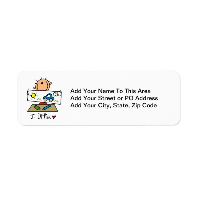 I Draw Return Address Label (Front)