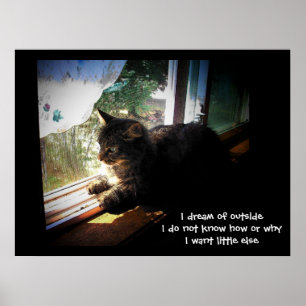 I Dream of Outside haiku Poster