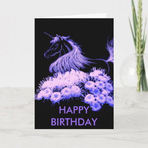 I dream of unicorns, HAPPY BIRTHDAY Card