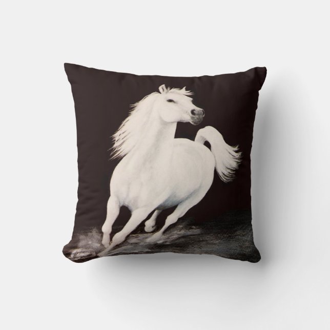 I Dreamed Him White Cushion (Front)