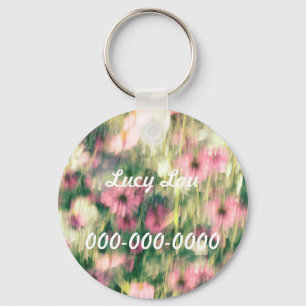 I Dreamed of Coneflowers in Pink Key Ring