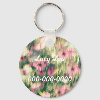 I Dreamed of Coneflowers in Pink Key Ring
