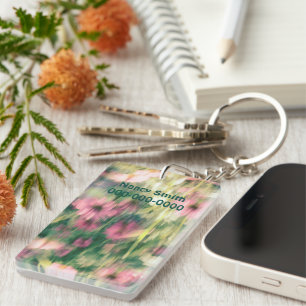 I Dreamed of Pink Coneflowers Key Ring
