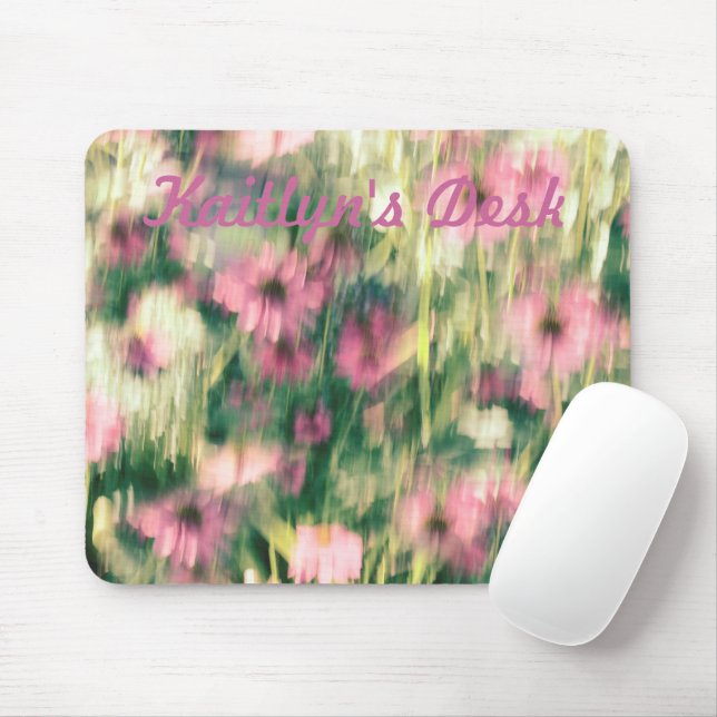 I Dreamed of Pink Coneflowers Mouse Pad (With Mouse)
