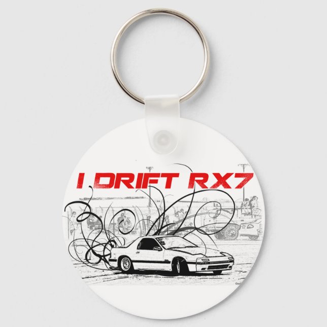 I Drift RX7 Key Ring (Front)