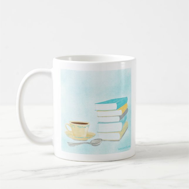 I drink coffee and Read Books Mug (Left)