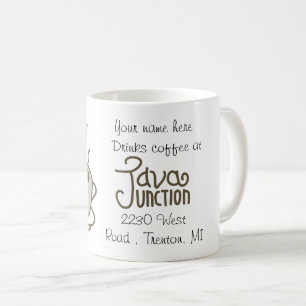 I Drink Coffee at Java Junction Customisable Coffee Mug